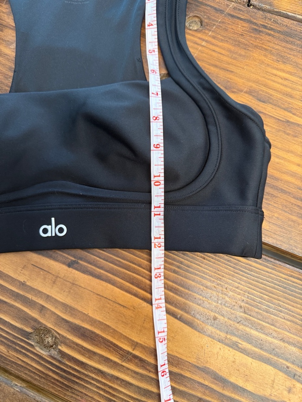 ALO Yoga Black Racerback Padded Sports Bra. Size Medium. Like new - Picture 7 of 7